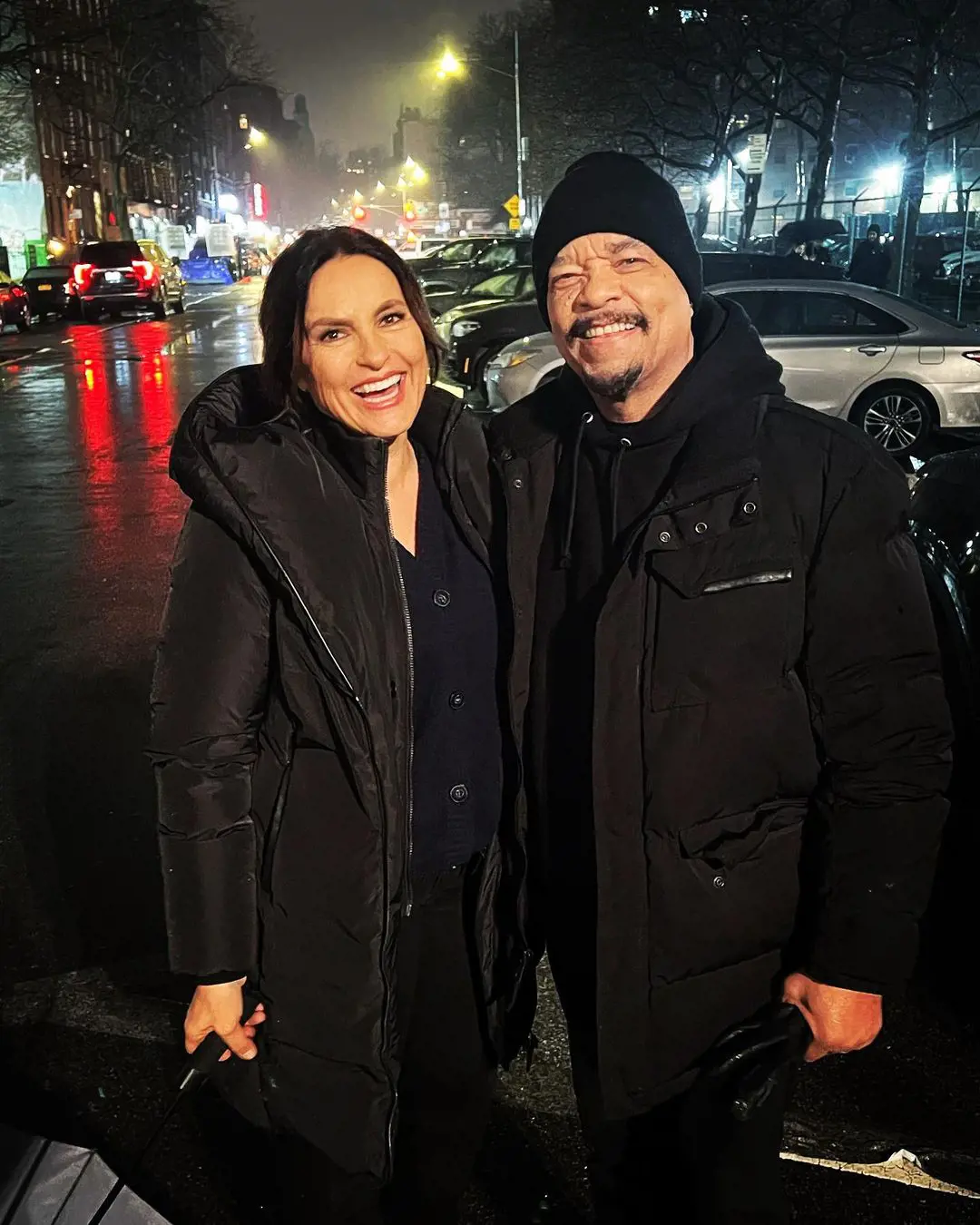 Mariska Hargitay with Law & Order co-star Ice-T in 2023