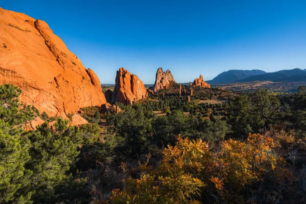 The Garden of the Gods in Colorado Springs 