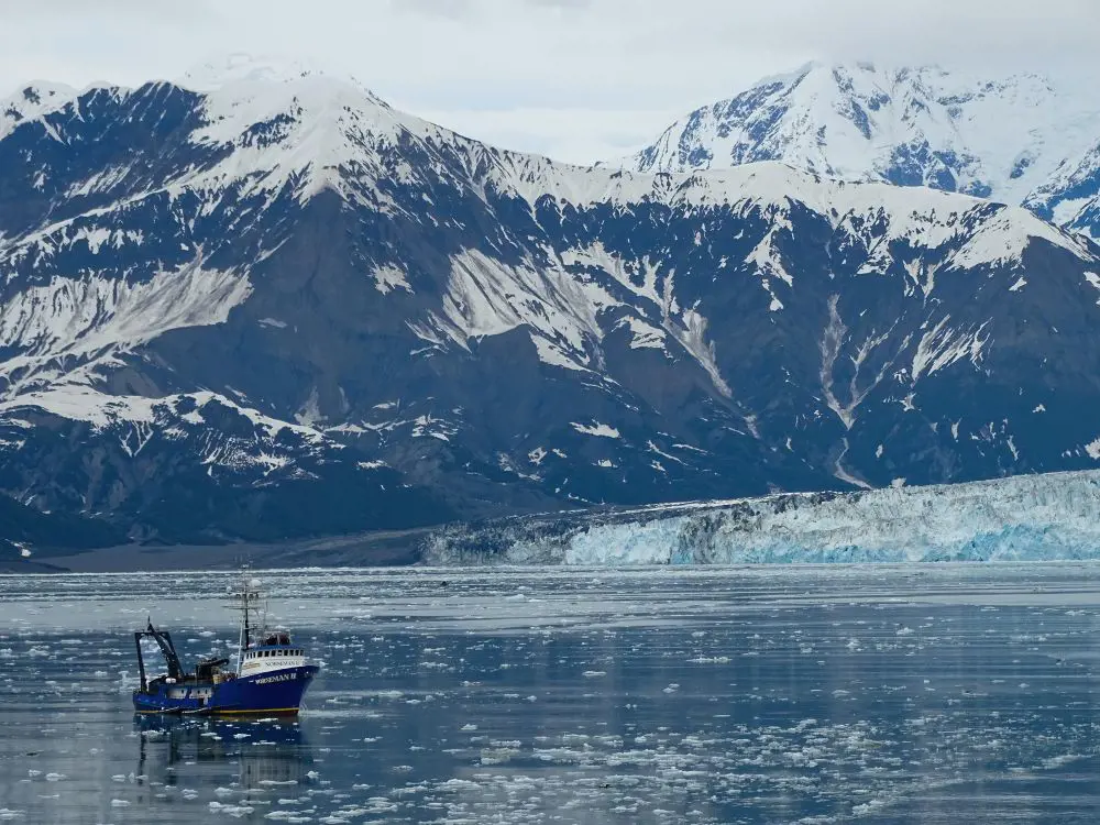 Scenic view of  Hubbard Glacier